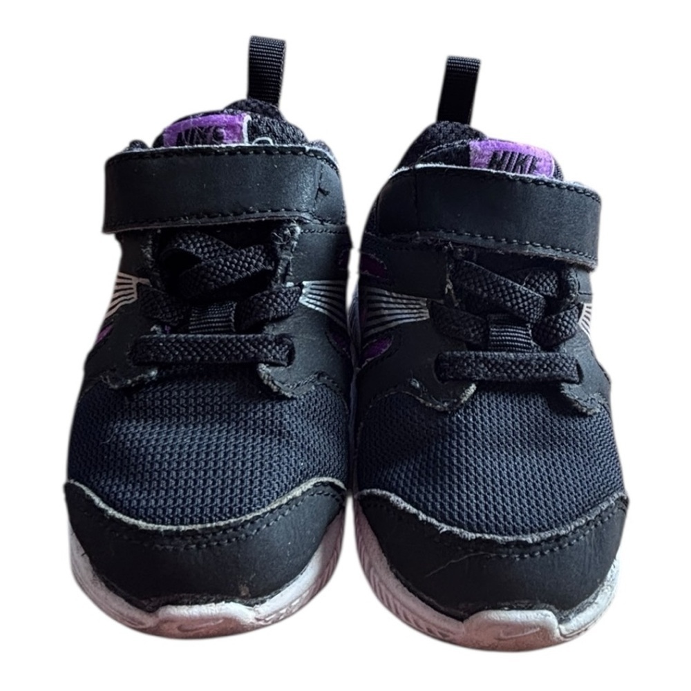 Nike Dart Toddler Sz 5C Black & Purple Sneakers, Great Used Condition - Picture 4 of 9